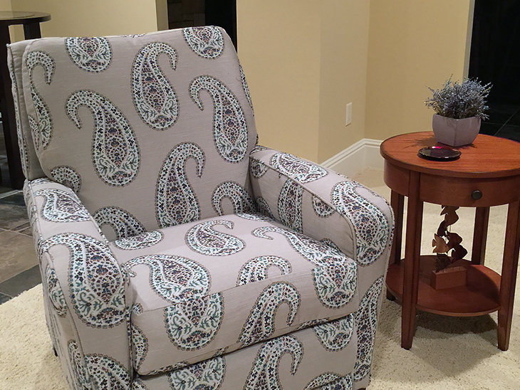 Newly reupholstery La-Z-Boy Recliner Chair.